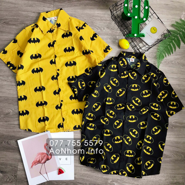 Áo Sơ Mi Hoạt Hình - Batman Vàng, Batman Đe...