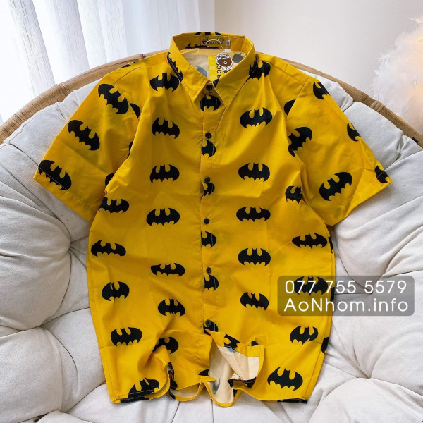 Áo Sơ Mi Hoạt Hình - Batman Vàng, Batman Đen