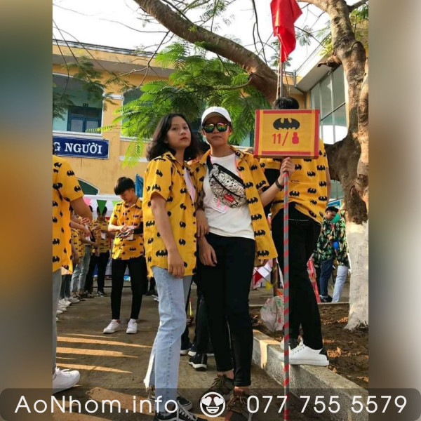 Áo Sơ Mi Hoạt Hình - Batman Vàng, Batman Đen