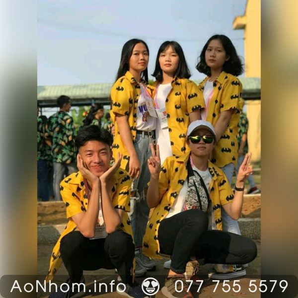 Áo Sơ Mi Hoạt Hình - Batman Vàng, Batman Đen