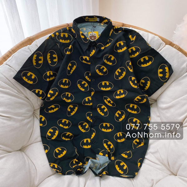 Áo Sơ Mi Hoạt Hình - Batman Vàng, Batman Đen