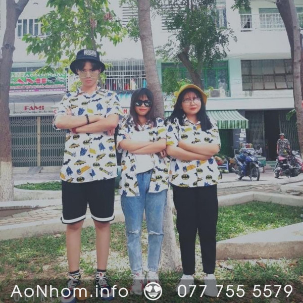 Áo Sơ Mi Hoạt Hình - Batman Lâu Đài, Batman Nửa Trắng Nửa Đen