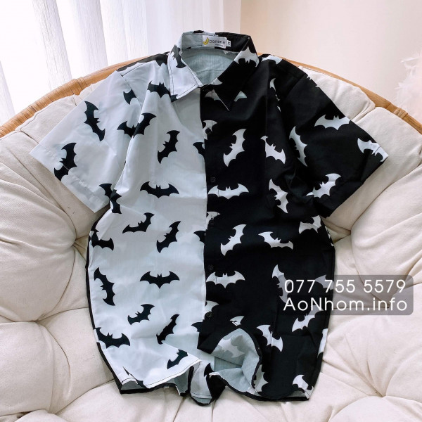 Áo Sơ Mi Hoạt Hình - Batman Lâu Đài, Batman Nửa Trắng Nửa Đen