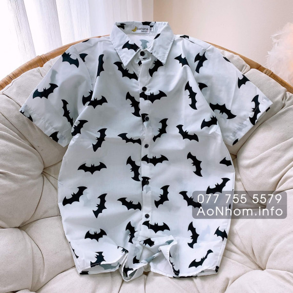 Áo Sơ Mi Hoạt Hình - Batman Trắng, Batman Đen