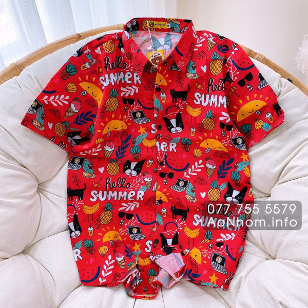 Áo Sơ mi Hoạt hình - Hello Summer Vàng, Hello Summer Đỏ