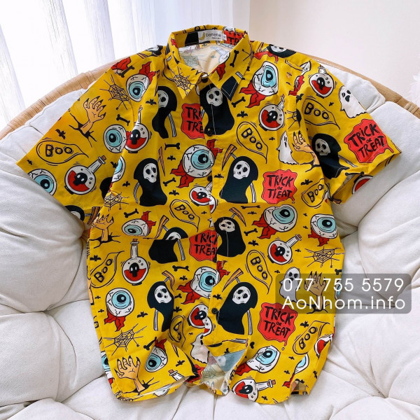 Áo sơ mi Hoạt hình - Ma Boo Halloween