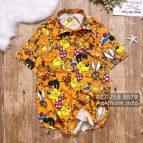 Áo sơ mi hoạt hình - Mèo Garfield