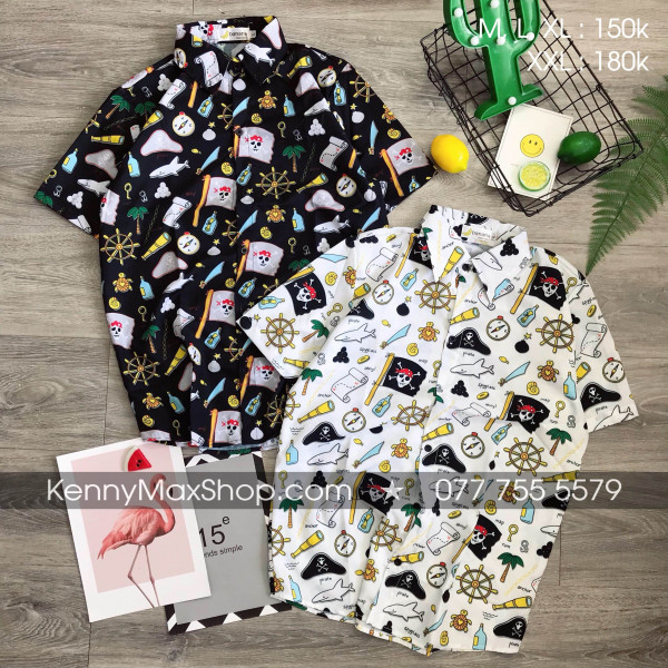 Áo sơ mi hoạt hình - Hải tặc (Cướp bi�...