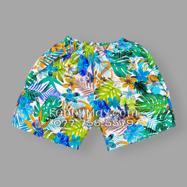 Bộ Áo Sơ Mi Quần Short Hawaiian Lá Rùa Nam Nữ Đi Biển