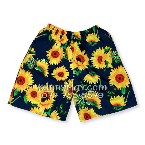 Bộ Áo Sơ Mi Quần Short Hawaiian Hoa Cúc Nam Nữ Đi Biển
