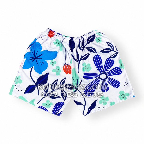 Bộ Áo Sơ Mi Quần Short Hawaiian Hoa Tulip Nam Nữ Đi Biển