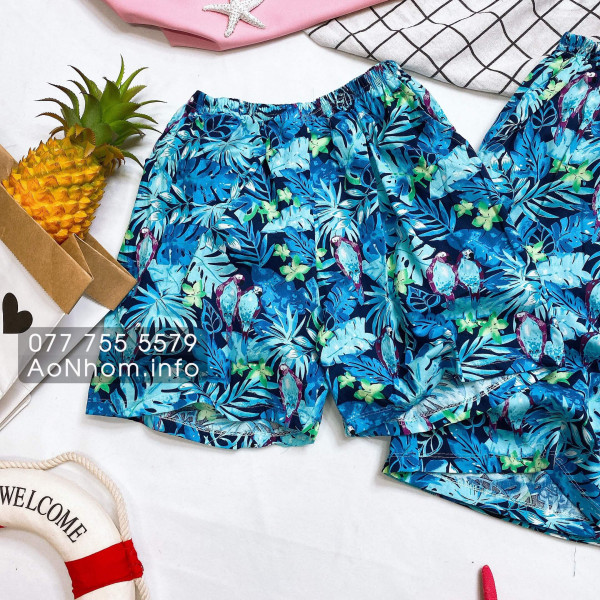 Quần đi biển - Vẹt xanh dương