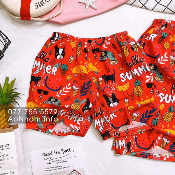Quần hoạt hình - Summer Đỏ