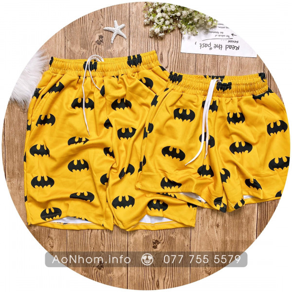 Quần thun hoạt hình - Batman Vàng