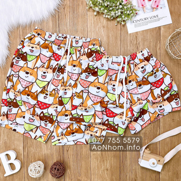 Quần thun hoạt hình - Chó Shiba