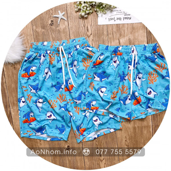 Quần thun hoạt hình - Cá Mập San Hô