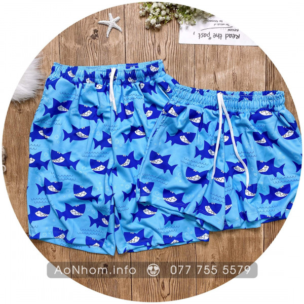 Quần thun hoạt hình - Cá Mập Xanh