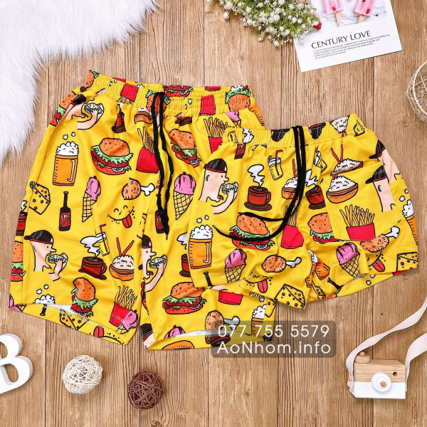 Quần thun hoạt hình - Fast Food Vàng