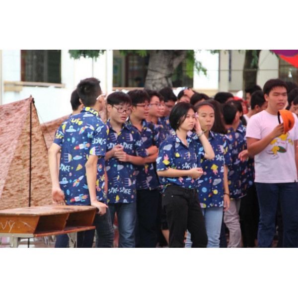 [Hàng Đặt May] Áo Sơ Mi Hoạt Hình - UFO - Áo Đôi Nhóm Lớp Team Building