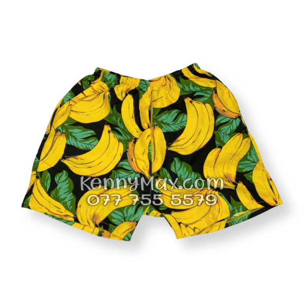 Bộ Hawaiian Chuối Vàng Nền Đen Nam Nữ
