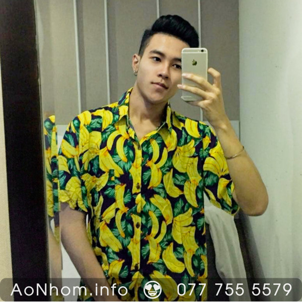 Áo sơ mi đi biển - Chuối lớn