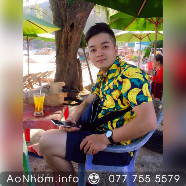 Áo sơ mi đi biển - Chuối lớn