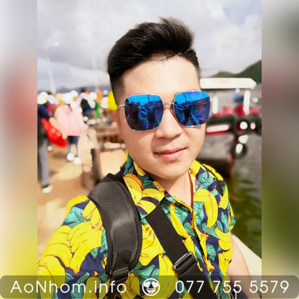 Áo sơ mi đi biển - Chuối lớn