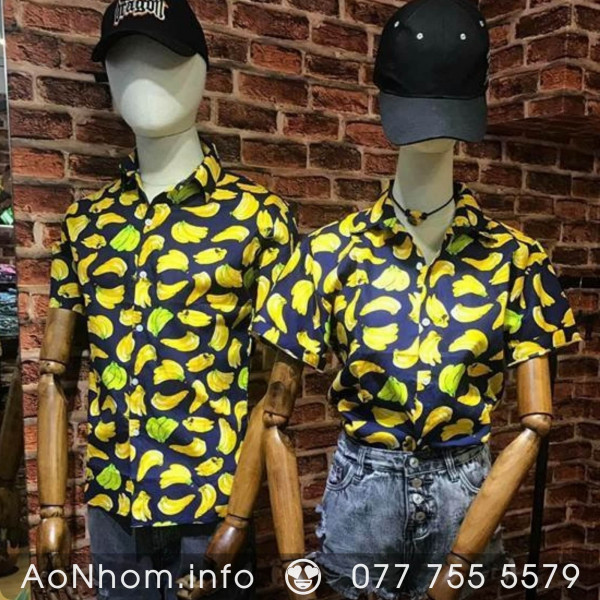 Áo sơ mi đi biển - Chuối nhỏ