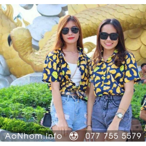 Áo sơ mi đi biển - Chuối nhỏ