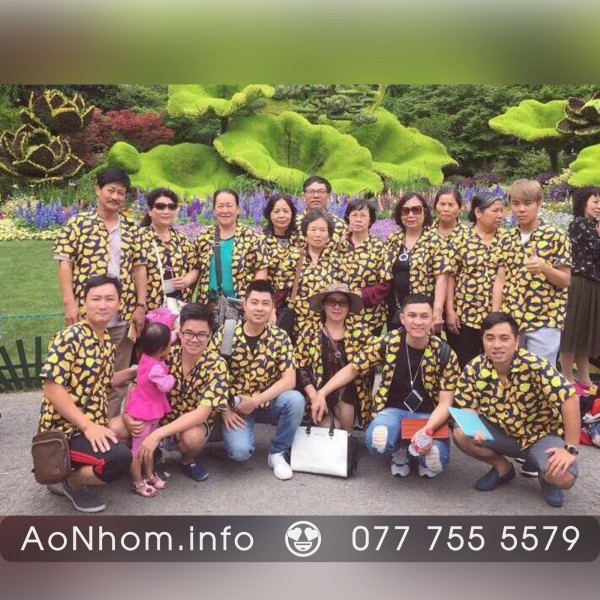 Áo sơ mi đi biển - Chuối nhỏ