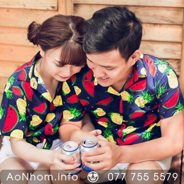 Áo sơ mi đi biển - Thơm dứa, Dưa hấu