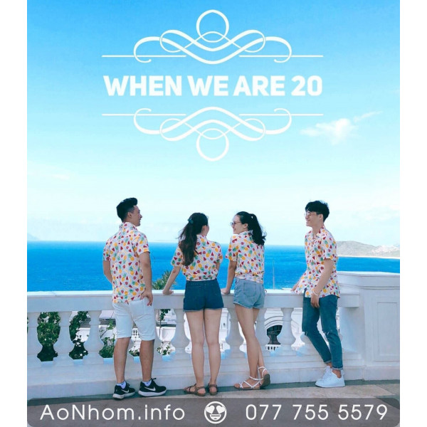 Áo sơ mi đi biển - Thơm Dưa Dâu