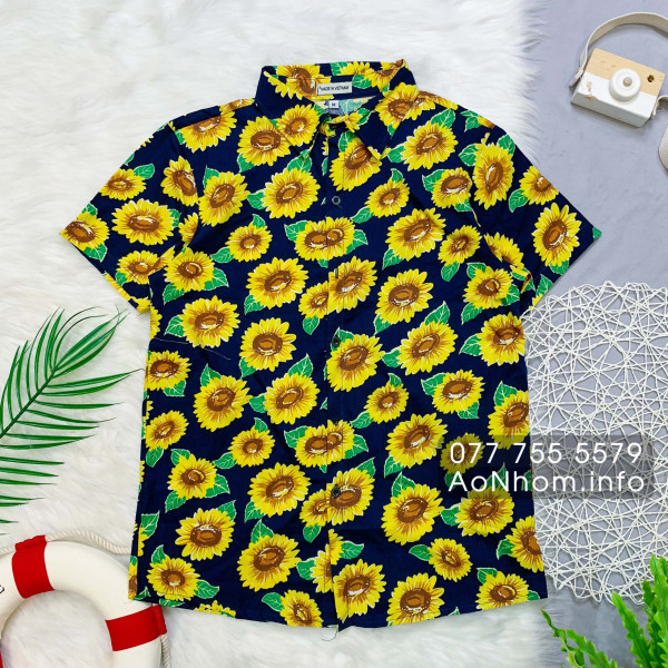 Áo sơ mi đi biển - Hướng dương nhỏ