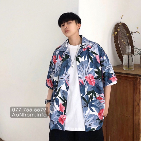 Áo sơ mi đi biển - Hồng môn