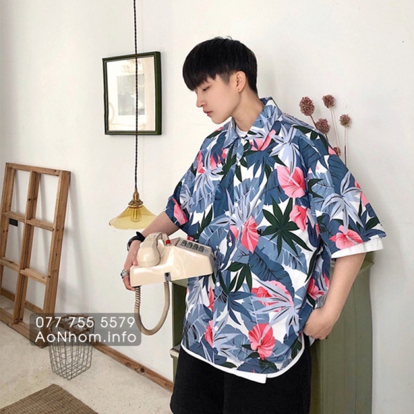 Áo sơ mi đi biển - Hồng môn