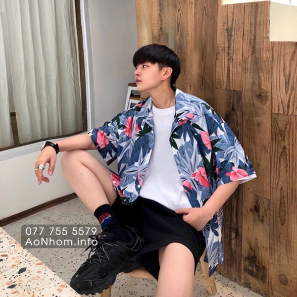 Áo sơ mi đi biển - Hồng môn