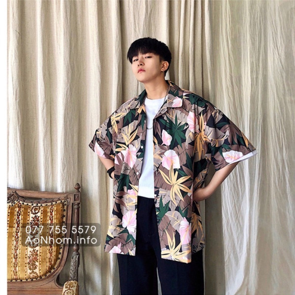 Áo sơ mi đi biển - Hồng môn