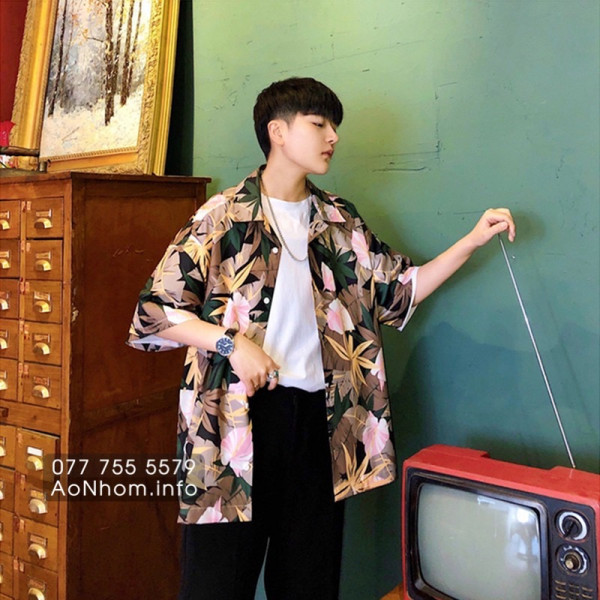 Áo sơ mi đi biển - Hồng môn