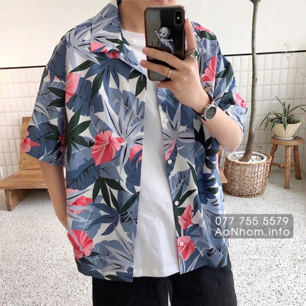 Áo sơ mi đi biển - Hồng môn
