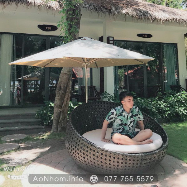 Áo sơ mi đi biển - Lá hoa