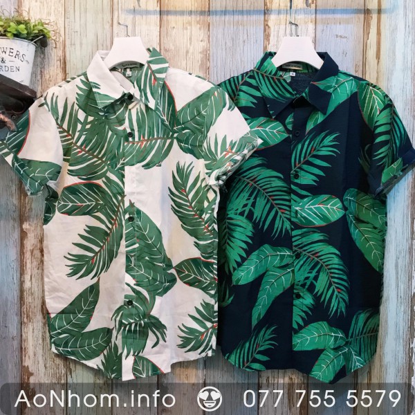 Áo sơ mi đi biển - Lá cau