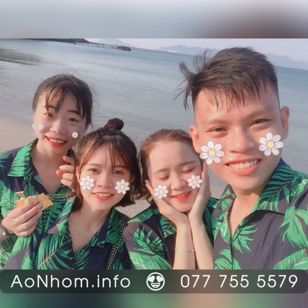 Áo sơ mi đi biển - Lá cau
