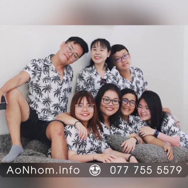 Áo sơ mi đi biển - Cây dừa
