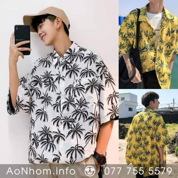Áo sơ mi đi biển - Cây dừa