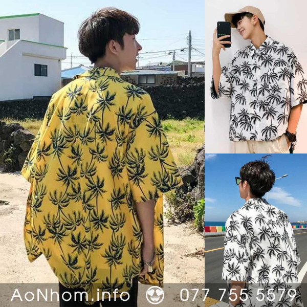 Áo sơ mi đi biển - Cây dừa