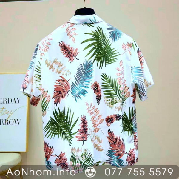 Áo sơ mi đi biển - Lá đỏ