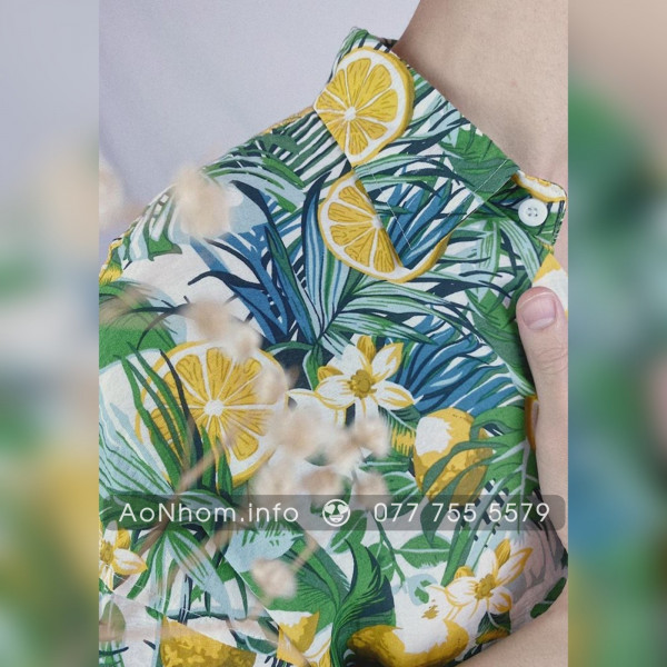 Áo sơ mi đi biển - Trái chanh