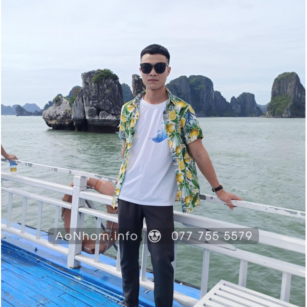 Áo sơ mi đi biển - Trái chanh