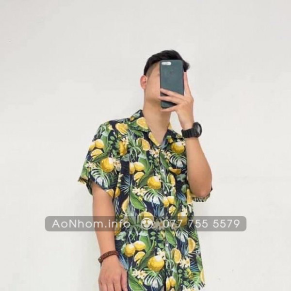 Áo sơ mi đi biển - Trái chanh